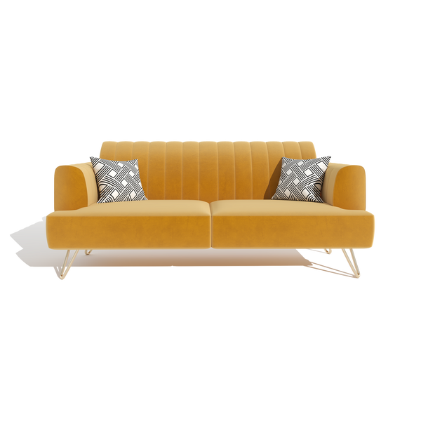 3 Seater Sofa - Yellow