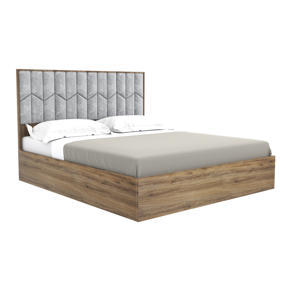 Kiera Hydraulic Bed (California Oak)