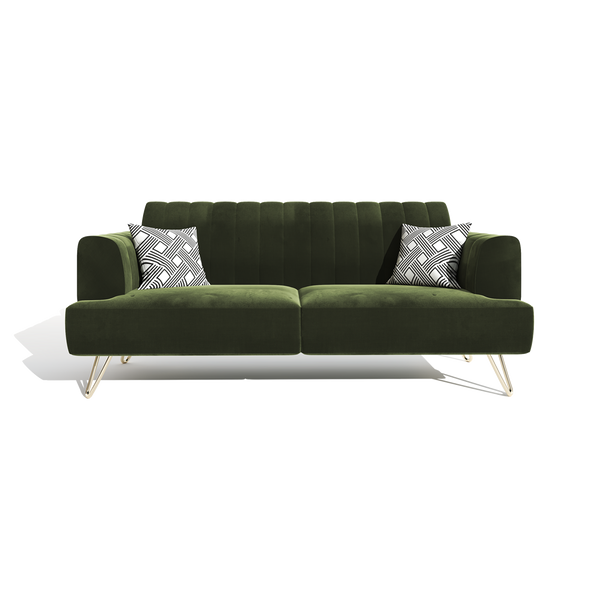 Damien 3 Seater Sofa (Fabric, Teal)