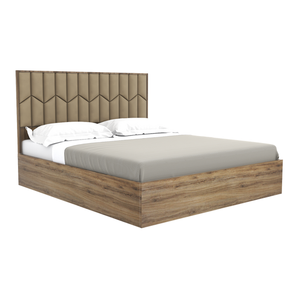 Kiera Hydraulic Bed (Santana Oak Brown)