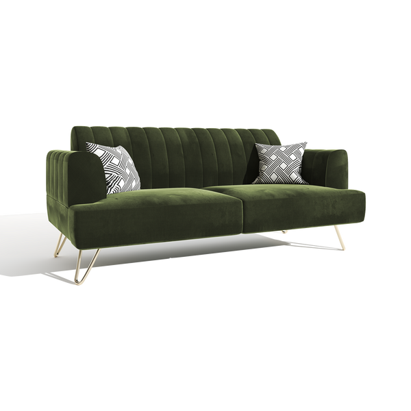 Damien 3 Seater Sofa (Fabric, Teal)