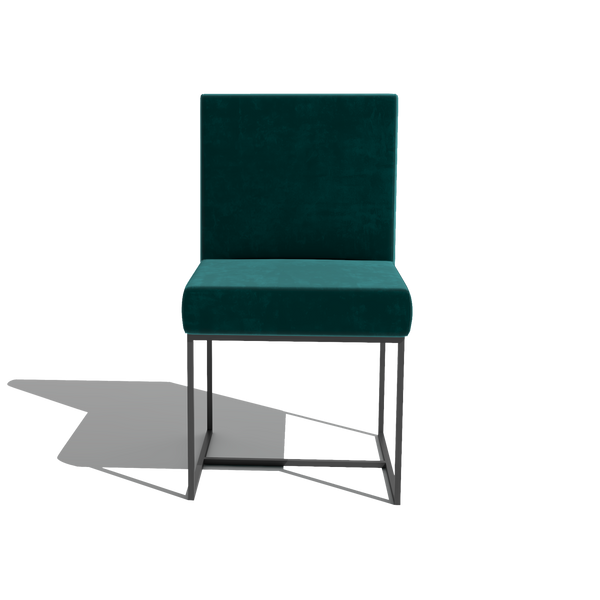 Loire Dining Chair (Fabric, Teal)
