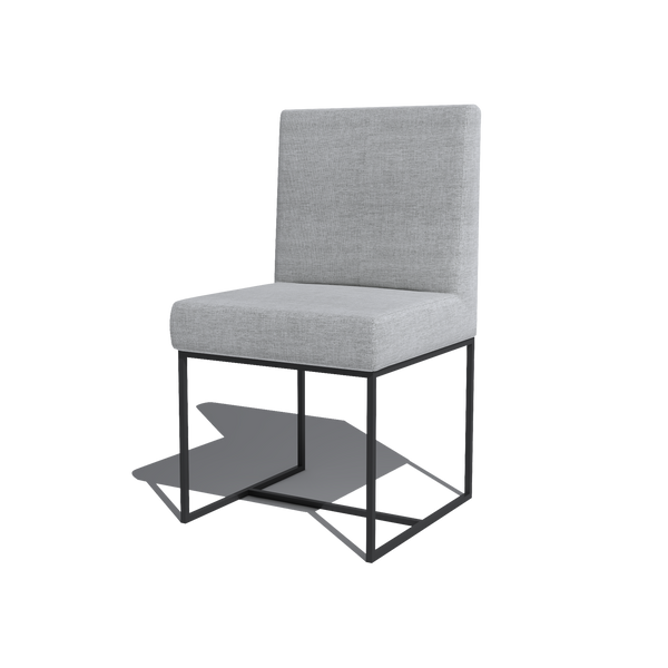Loire Dining Chair (Fabric, Light Grey)